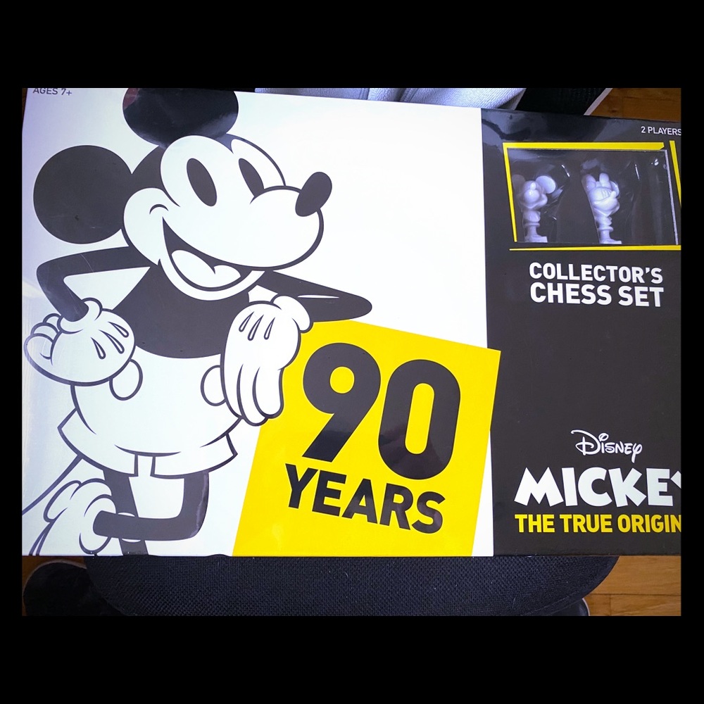 90 year anniversary Mickey Mouse chess set